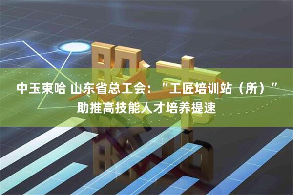 中玉束哈 山东省总工会：“工匠培训站（所）”助推高技能人才培养提速